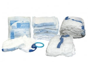 Dukal Corporation Laparotomy Sponges - Prewashed X-Ray Detectable Laparotomy Sponge, Sterile, 18" x 18" - 10-0018