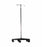 Dukal Corporation Tech-Med IV Stands - IV Pole, Chrome, 5 Legs, 2 Hook, 20" Base Lock - 4355
