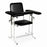 Dukal Blood Drawing Chairs - Tall Blood Draw Chair with Flip Arm, Black - 4383F-BLK