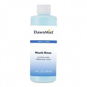 Dukal Corporation DawnMist Mouth Rinse - Alcohol-Free Mint Mouth Rinse with Twist Cap, 4 oz. - MR3350-60