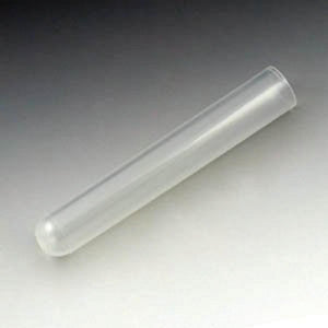 Globe Scientific Plastic Culture Tubes - Test Tube, Polypropylene, 12 mm x 75 mm, 5 mL, 250 Tubes Per Pack, 8 Packs Per Unit - 110442