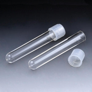 Globe Scientific Plastic Culture Tubes - Test Tube, Polypropylene, 12 mm x 75 mm, 5 mL, 1000 Per Box - 110446