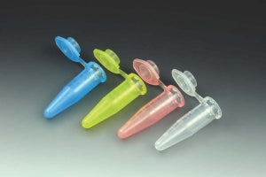Globe Scientific Centrifuge Tube w/Attached Click-Seal Snap Cap - Microcentrifuge Tube with Cap, Polypropylene, Natural, 600 uL - 111550