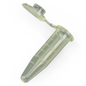Globe Scientific 0.5 mL Microcentrifuge Tubes with Snap Caps - TUBE, MCT, PP, GRAD, CERT, YLW, 0.5ML, 500/BG - 111554Y