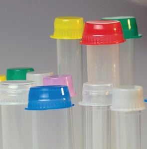 Globe Scientific 13mm Snap Cap with Two Thumb Tabs - 13 mm Polyethylene Snap Cap for Test Tube, Green, 1, 000/Bag - 113140G