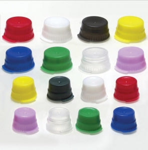Globe Scientific Snap Cap with Single Thumb Tab - CAP, SNAP, PE, WHIT, 16MM, 1000/BG - 113148W