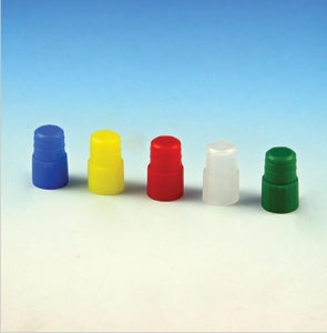 Globe Scientific 16 mm Plug Stoppers for Test Tubes - CAP, PLUG, 16MM, RED, 1000/BG - 116142R