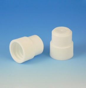 Globe Scientific 16 mm Plug Stoppers for Test Tubes - CAP, PLUG, 16MM, WHITE, 1000/BG - 116142