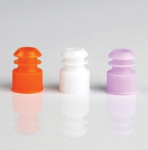 Globe Scientific Flanged Plug Test Tube Caps - Flange Plug Cap 16 mm, Lavender - 116152L