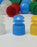 Globe Scientific Flanged Plug Test Tube Caps - Flange Plug Cap 12 mm, Blue - 118127B