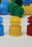 Globe Scientific Flanged Plug Test Tube Caps - Flange Plug Cap 12 mm, Yellow - 118127Y