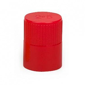 Globe Scientific Diamond Culture Tube Caps - CAP, CULTURE TUBE, PP, 16MM, RED, 100/BG - 118152R
