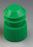 Globe Scientific Flanged Plug Test Tube Caps - Flange Plug Cap 13 mm, Green - 118240G