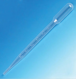 Globe Scientific 7ml Strl Large Bulb Graduated Transfer Pipet - Transfer Pipette, 7 mL, 3.2 mL Bulb, Sterile - 135238