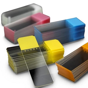 Globe Scientific Diamond Color Coded Microscope Slides - SLIDE, 90DEG ...