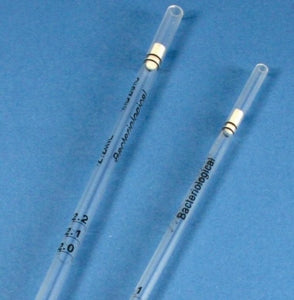 Globe Scientific Standard Tip Bacteriological / Milk Pipet - BACTERIOLOGICAL PIPETTE, 1.1ML, STANDARD T - 1825