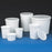 Globe Scientific Multipurpose HDPE Containers with Snap Lids - Multipurpose HDPE Container with Lid, White, 32 oz. - 271032W