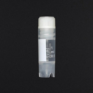 Globe Scientific CyroClear Cyrogenic Tubes - CyroClear Cryogenic Tube, Sterile, Internal Threads, Graduated, 1.0 mL, Conical Bottom - 3001