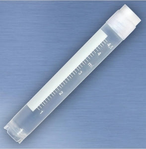 Globe Scientific External Threads Cryo Vials - Self-Standing Cryogenic Vial with Extended Thread, Round Bottom, 5 mL - 3015