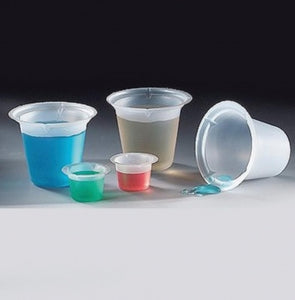 Globe Scientific 4 Pour Spout Beaker - BEAKER, DISPOSABLE, 4 POUR SPOUT, PS, 10ML - 3602