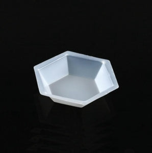 Globe Scientific Plastic Hexagonal Weighing Dishes - DISH, WEIGH, HEXAGONAL, ANTISTATIC, PS, 20ML - 3615