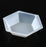 Globe Scientific Plastic Hexagonal Weighing Dishes - DISH, WEIGH, HEXAGONAL, ANTISTATIC, PS, 350ML - 3618