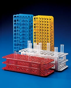 Globe Scientific Inc 100 Place Plastic Test Tube Rack - Polypropylene Microcentrifuge Tube Rack, White, 100 Place - 456303