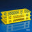 Globe Scientific Snap-N-Rack Test Tube Racks - RACK, TUBE, 16/17MM, 60-PLACE, PP, YELLOW, EA - 456506