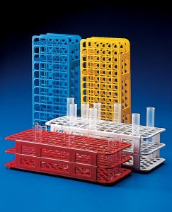Globe Scientific Inc 60 Place Plastic Test Tube Rack - RACK, TUBE, 16/17MM, 60-PLACE, PP, RED, EA - 456510