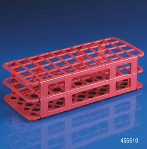 Globe Scientific Snap-N-Racks - RACK, TUBE, 20/21MM, 40-PLACE, PP, RED, EA - 456610