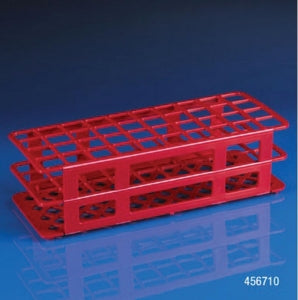 Globe Scientific 40 Place Snap-N-Rack Tube Racks - RACK, TUBE, 25MM, 40-PLACE, PP, RED, EA - 456710
