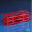 Globe Scientific 40 Place Snap-N-Rack Tube Racks - RACK, TUBE, 25MM, 40-PLACE, PP, RED, EA - 456710