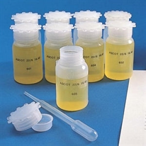Globe Scientific LDPE Flexible Square WM Bottles - Wide Mouth Bottle, Round, Flex, LDPE, 500 mL - 600411