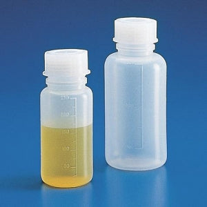 Globe Scientific LDPE Flexible Square WM Bottles - Wide Mouth Bottle, Round, Flex, LDPE, 500 mL - 601614