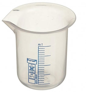 Globe Scientific Polypropylene Graduated Beaker - BEAKER, PP, PRINTED GRADUATION, 50ML, 20/CS - 601822