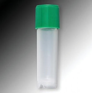 Globe Scientific PP Non-Graduated Sample Tube - Polypropylene Sample Tube with External Threads and Round Bottom, 2 mL, Self-Standing - 6032