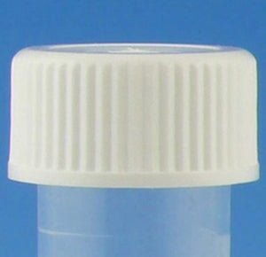 Globe Scientific Inc 10 mL Self-Standing Transport Tube - TUBE, TRANSPORT, SCREW CAP, WHT, ST, SS, 10ML - 6102S