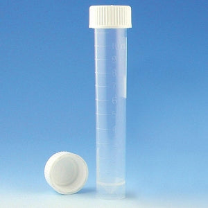 Globe Scientific Inc 10 mL Self-Standing Transport Tube - TUBE, TRANSPORT, SCREW CAP, PP, NS, SS, 10ML - 6102