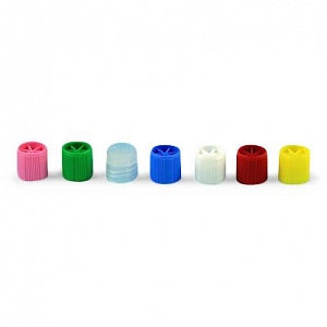 Globe Scientific Screw Cap for Sample Tube w/External Threads - SCREW CAP, SAMPLE TUBE, EXT THREAD, GRAY - 6136A