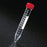 Globe Scientific 15ml Acrylic Graduated Centrifuge Tubes - 15mL Centrifuge Tube with Printed Graduations, Acrylic, Separate Red HDPE Screw Cap, Nonsterile - 6267