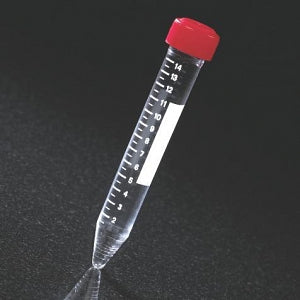 Globe Scientific 15ML Polystyrene Graduated Centrifuge Tubes - TUBE, CENTRIFUGE, W/SEP CAP, GRD, PS, 15ML - 6268
