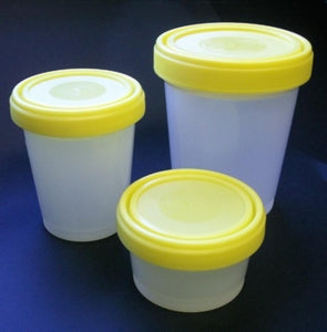 Globe Scientific Screw Cap Histology Containers - CONTAINER, PP, GRAD, W/CAP, 500ML, NS, 100/CS - 6542