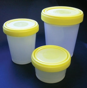 Globe Scientific Screw Cap Histology Containers - CONTAINER, PP, GRAD, W/CAP, 500ML, NS, 100/CS - 6542