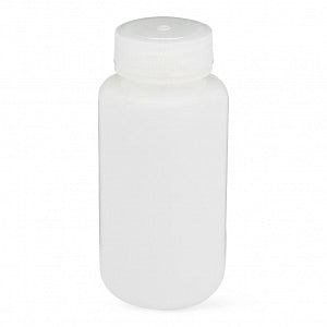 Globe Scientific Inc Diamond RealSeal Wide-Mouth Round HDPE Bottles with PP Closure - Diamond RealSeal Wide Mouth Round HDPE Bottle with Polypropylene Closure, 250 mL - 7010250