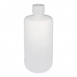 Globe Scientific Inc Diamond RealSeal Narrow Mouth Boston Round Polypropylene Bottles - Diamond RealSeal Clear Narrow Mouth Boston Round Polypropylene Bottle with Polypropylene Closure, 500 mL - 7050500