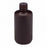 Globe Scientific Inc Diamond RealSeal Amber Narrow Mouth Boston Round HDPE Bottles - Diamond RealSeal Amber Narrow Mouth Boston Round HDPE Bottle with Polypropylene Closure, 250 mL - 7060250AM