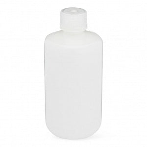 Globe Scientific Inc Diamond RealSeal Narrow Mouth Boston Round HDPE Bottles - Diamond RealSeal Translucent Narrow Mouth Boston Round HDPE Bottle with Polypropylene Closure, 250 mL - 7060250