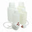 Globe Scientific Vacuum Bottles and Aseptic Transfer Caps - BOTTLE, VACUUM, PP, SCREW PP CAP, 4L, 6/CS - 7084000