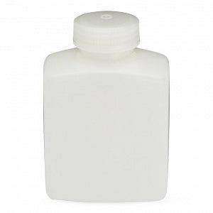 Globe Scientific Inc Diamond RealSeal Wide Mouth Rectangular HDPE Bottles - Diamond RealSeal Wide Mouth Rectangular HDPE Bottle with Polypropylene Cap, 500 mL - 7100500