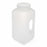 Globe Scientific Inc Diamond RealSeal Large-Format Wide-Mouth Square Bottles - Diamond RealSeal Large Format Wide Mouth Square Polypropylene Bottle with Handle and Polypropylene Closure, For -40° to 121°C, 4 L - 7164000